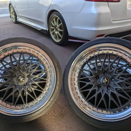 JDM WORK VS-XV Rough Mesh Step Rim for Alphard Vellfire Estima Harrier No Tires