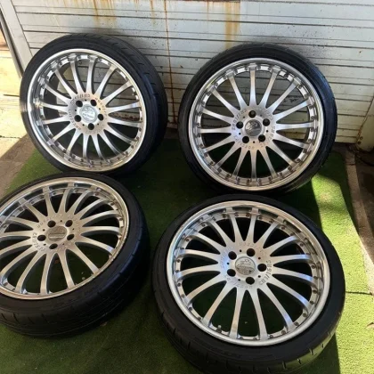 JDM Carlson CR1/16RS 21-inch wheels/tires for LS460 and LS600 No Tires