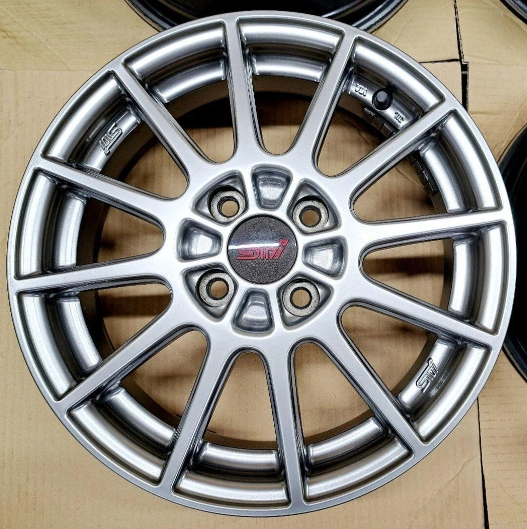 JDM Superb Condition Subaru Stella STI Genuine Option 15 Wheels 4-Pack No Tires - Image 3