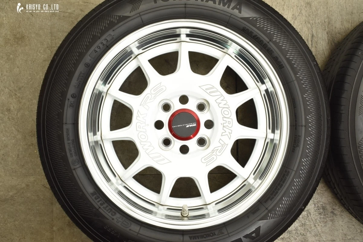 JDM WORK emotion RS11 15-inch 6.5J +42 PCD100 ADVAN dB 185/60R15 tires No Tires - Image 3