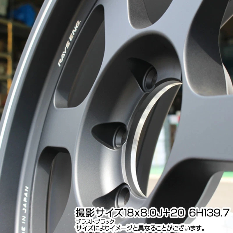JDM RAYS TE37XT VOLK RACING forged 4wheels 16x8.0 +-0 6x139.7 Blast Black BC - Image 9