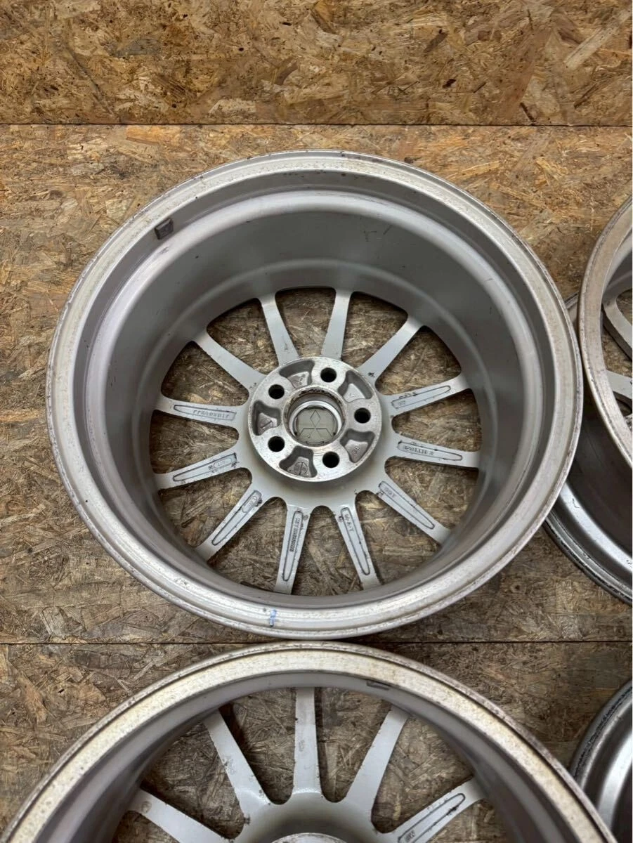 JDM Rare Mitsubishi Genuine ENKEI CZ4A Lancer Evolution 10 Wheels 188. No Tires - Image 8