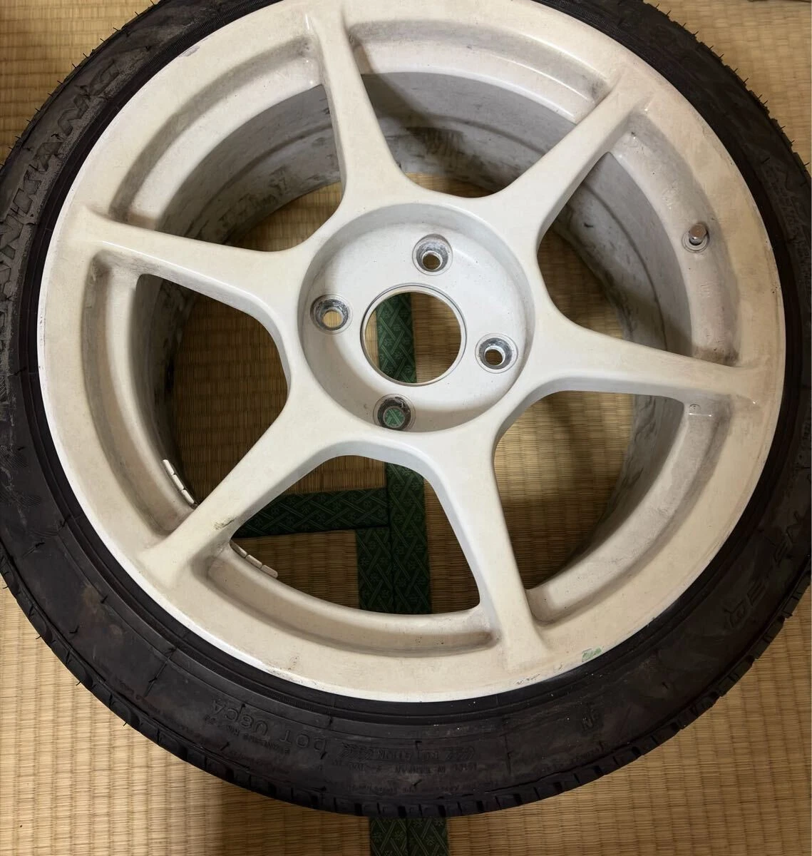 JDM 4-hole 114.3 p1 p1Racing bar Disc Club 16-inch 8.5j +37 Rare 205/5 No Tires - Image 3