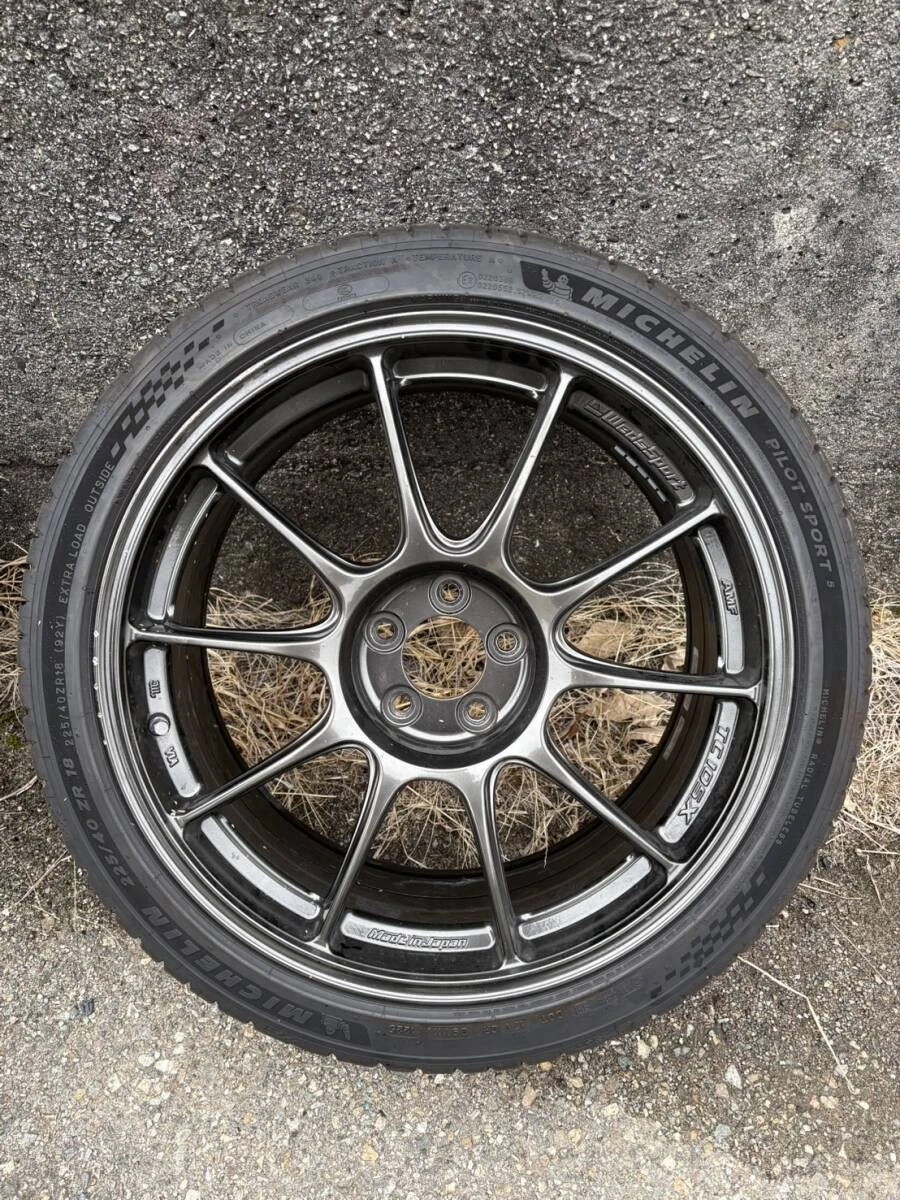 JDM Deep grooved 25-year-old Michelin Weds TC105X wheels mounted on Pi No Tires - Image 9