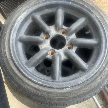 JDM Watanabe 14black 8-spoke wheels No Tires