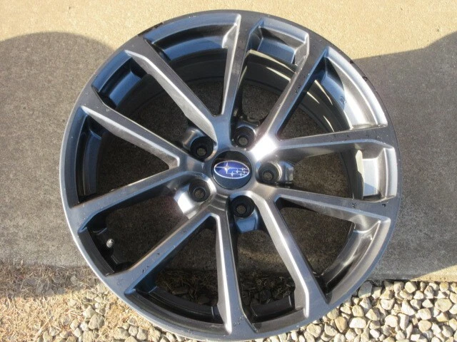 JDM Subaru WRX STI genuine aluminum wheels 18x8.5J 4-piece set No Tires - Image 3