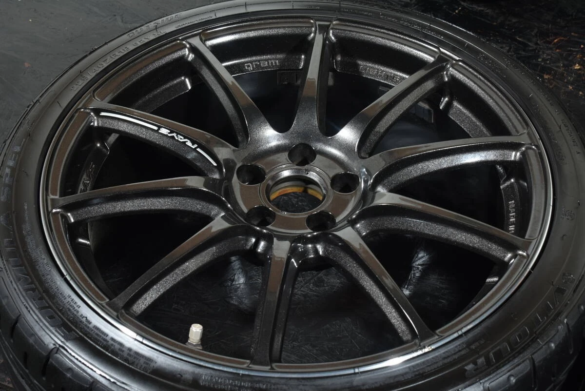 JDM RAYS Gravillage 57 Transcend 18-inch wheels PCD100 8J +45 offset 8 No Tires - Image 6