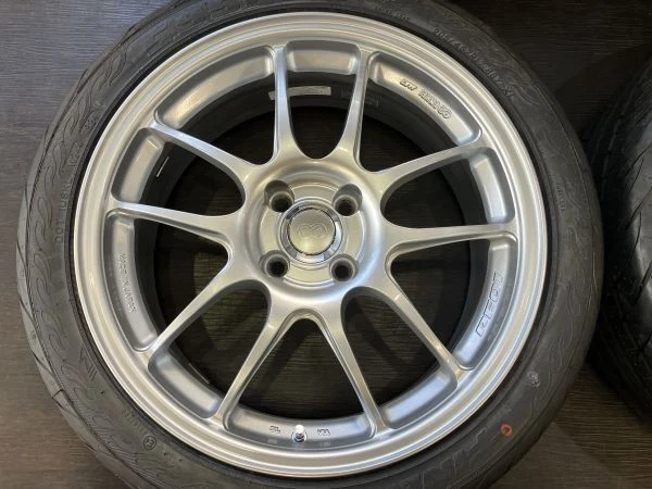 JDM Good condition ENKEI Performance Line PF01 176.5J+42 7J+38 100/4 F No Tires - Image 5