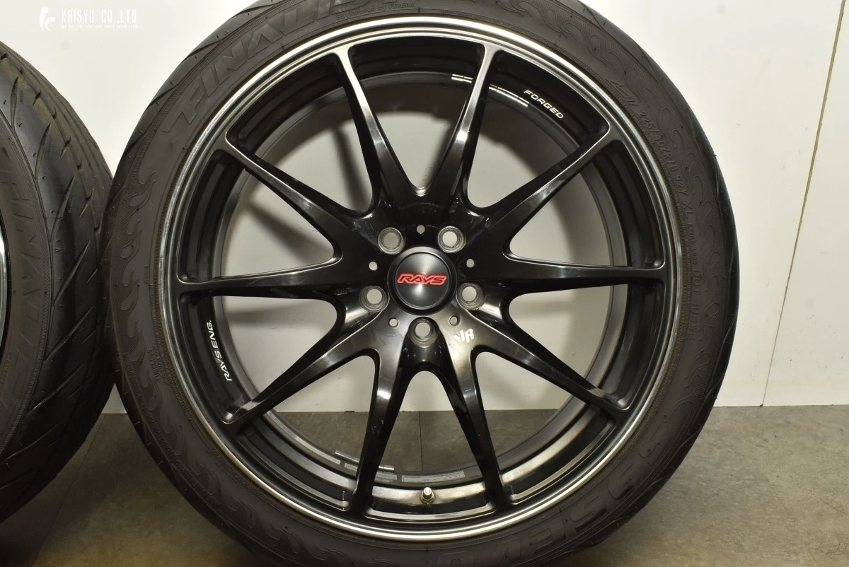 JDM Breathable Groove RAYS Volcrazing G25 18-inch 7.5J +48 PCD100 Fina No Tires - Image 6