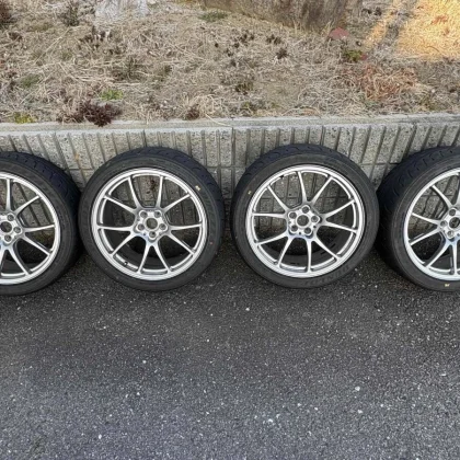 JDM TWS T-66F 188J +44 5-lug PCD100 Direzza Z3 235/40R18 tires for 86/ No Tires