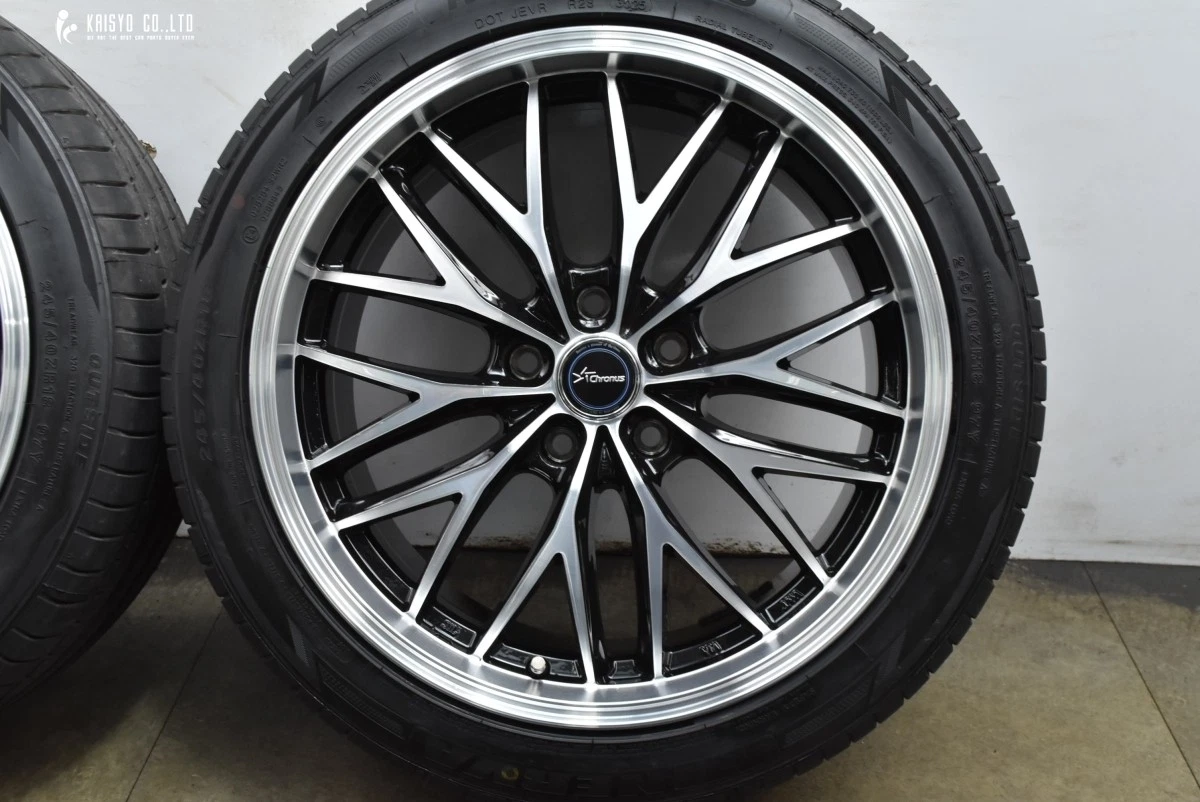 JDM Chronus CH-113 18-inch 8J +42 PCD114.3 Minerva F205 245/40R18 tire No Tires - Image 6