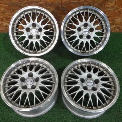 JDM Nissan BBS FORGED Genuine OP Aluminum Wheels 16x7 114.3-5H +40 Hub No Tires