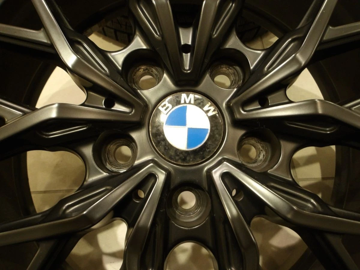 JDM H nurburg MTX black 17 5H112 7.5J+52 Yokohama IceGuard IG60 225/55 No Tires - Image 6