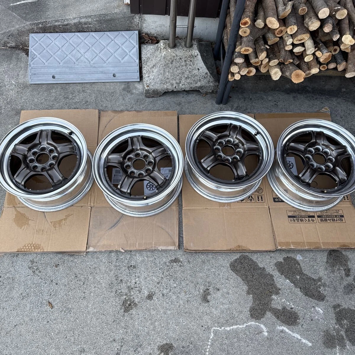 JDM Weds Sport RS-5 14x6J +39 PCD100 4-Book Set for Kei cars No Tires