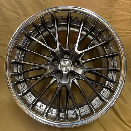 JDM WORK Shutbar SG2 Grimit Silver 204Book Set No Tires