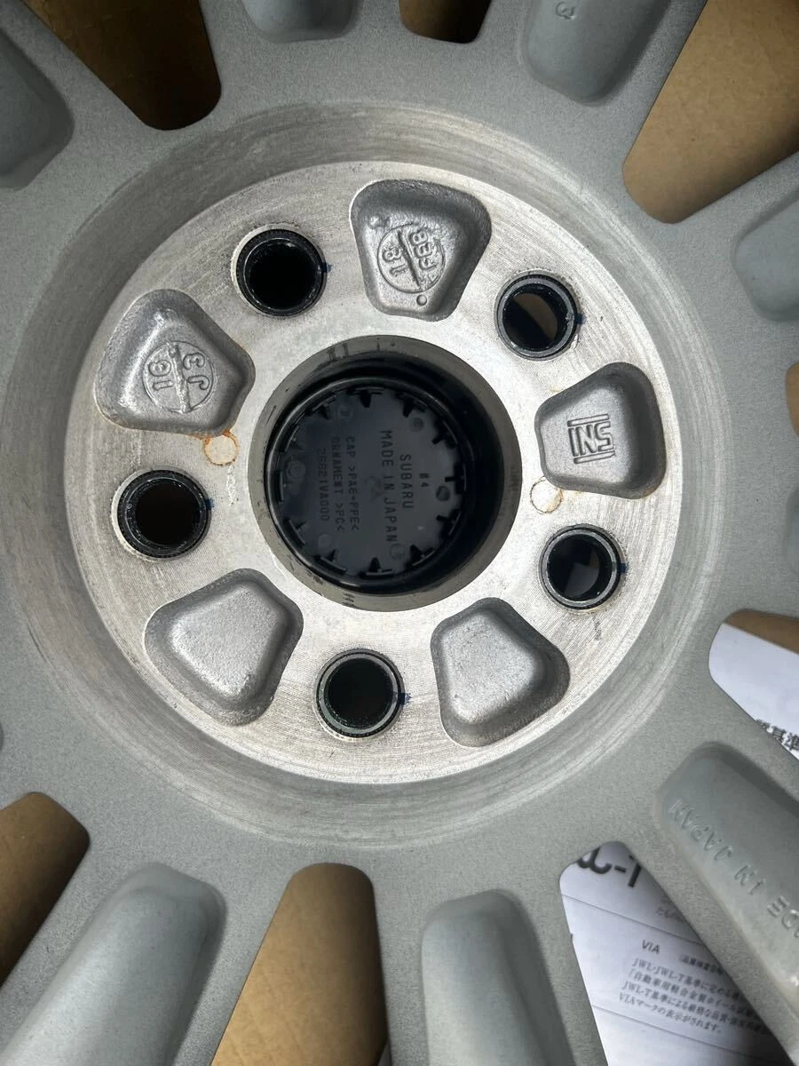 JDM Subaru STI Forester genuine 18-inch aluminum wheels 4-piece set No Tires - Image 3