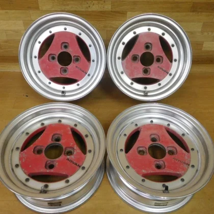 JDM 16-206Deep rim Rare ADVAN ONI 14in 6J+6 PCD114.3-4HAE86 AA63 S13 1 No Tires