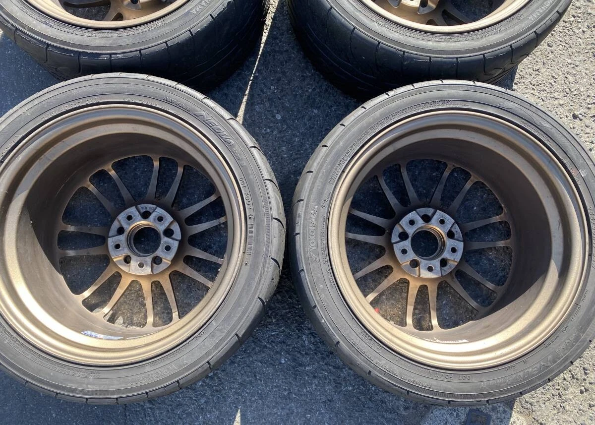 JDM Rare VOLK RACING RE30 Volk Racing RAYS Bronze wheels PCD 114.3 5-h No Tires - Image 6