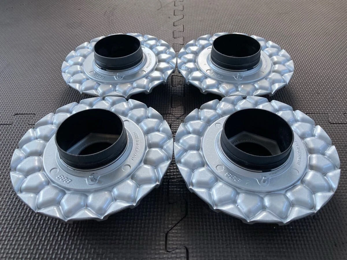 JDM Thick cast full plate "09.24.011" Early BBS RS center caps 4 piece No Tires - Image 8