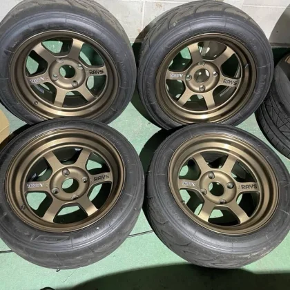 JDM Rare Forged Lightweight Rays VOLK TE37V 8J x 15 4H 114.3 ±0 4Book No Tires