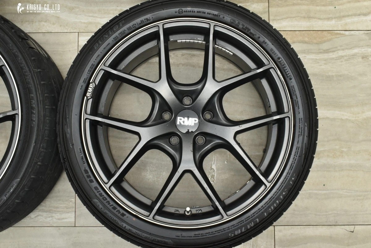 JDM Good Condition RMP 025F 19in 8J +38 PCD114.3 SPsports LM705 245/40 No Tires - Image 4