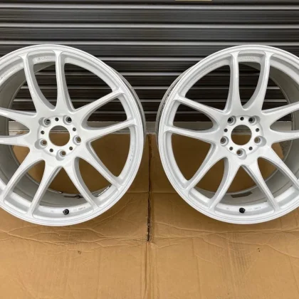 JDM Work Emotion CR Kiwami 19-inch 9.5J +38 2Book White No Tires