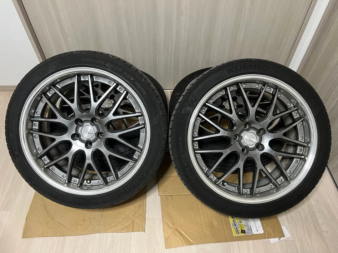 JDM WORK Lanvec LM1 20 tire and wheel set 4 books No Tires - Image 2