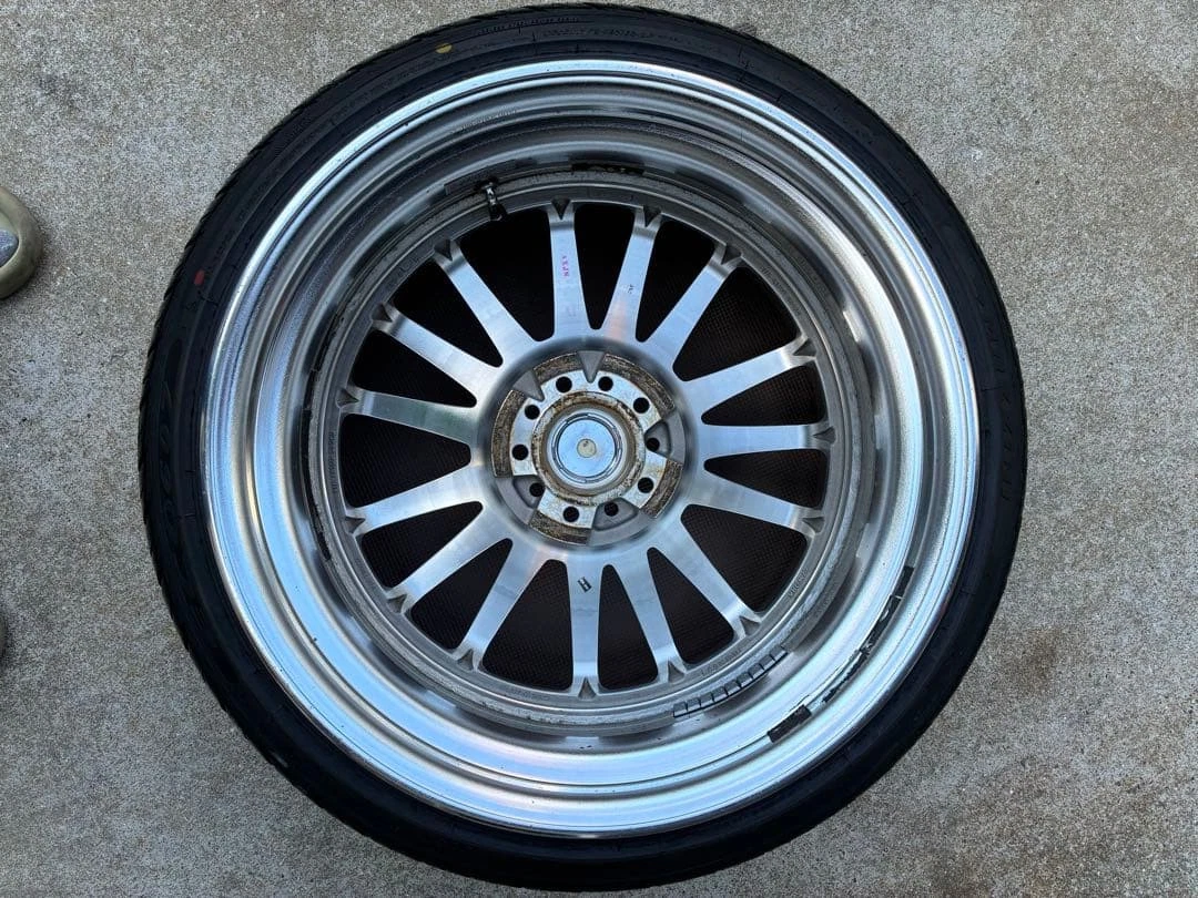 JDM Work XSA Sen 05C 19 inch 10.5j ±0 through No Tires - Image 4