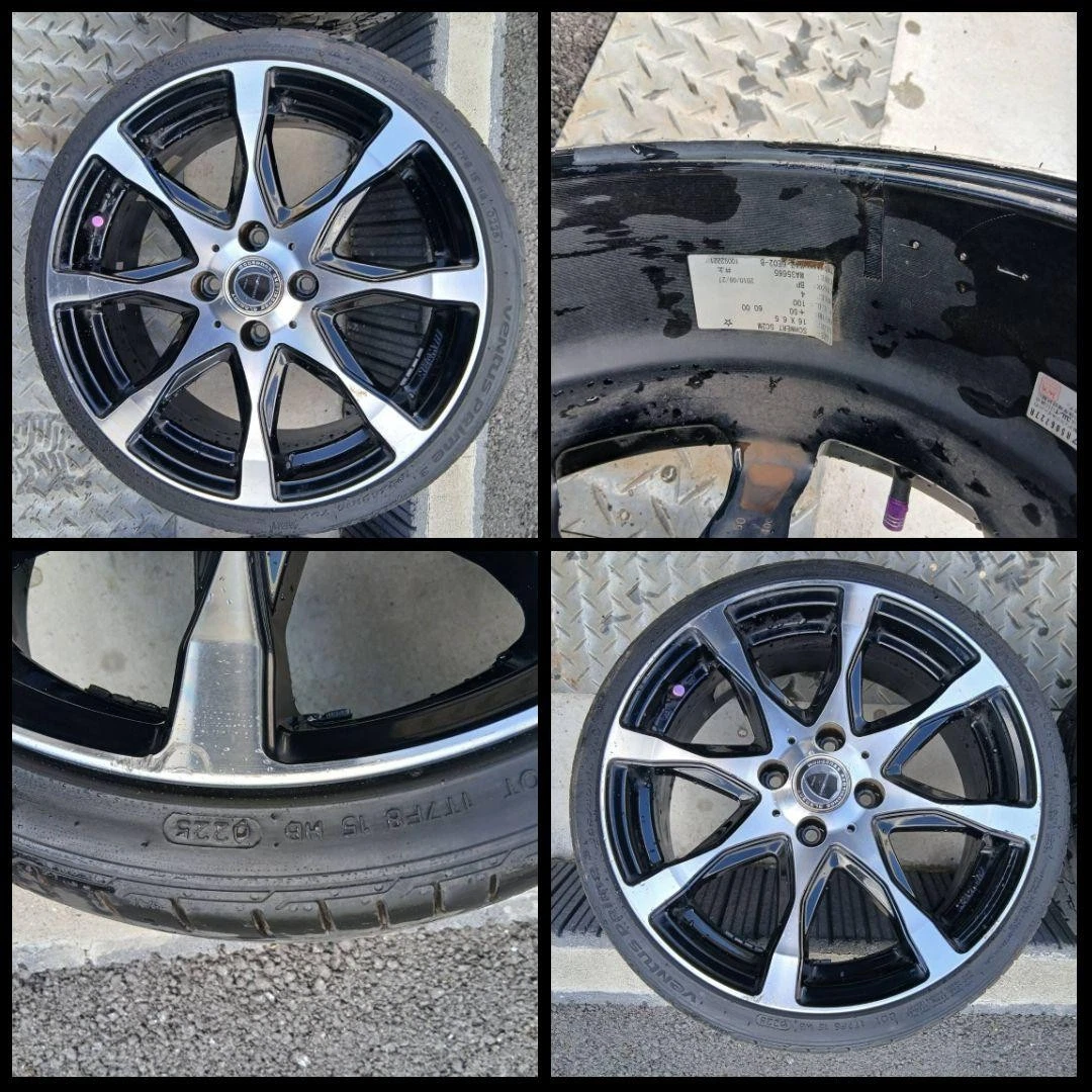 JDM WORK 164-hole 165/40R tire and wheel set No Tires - Image 4