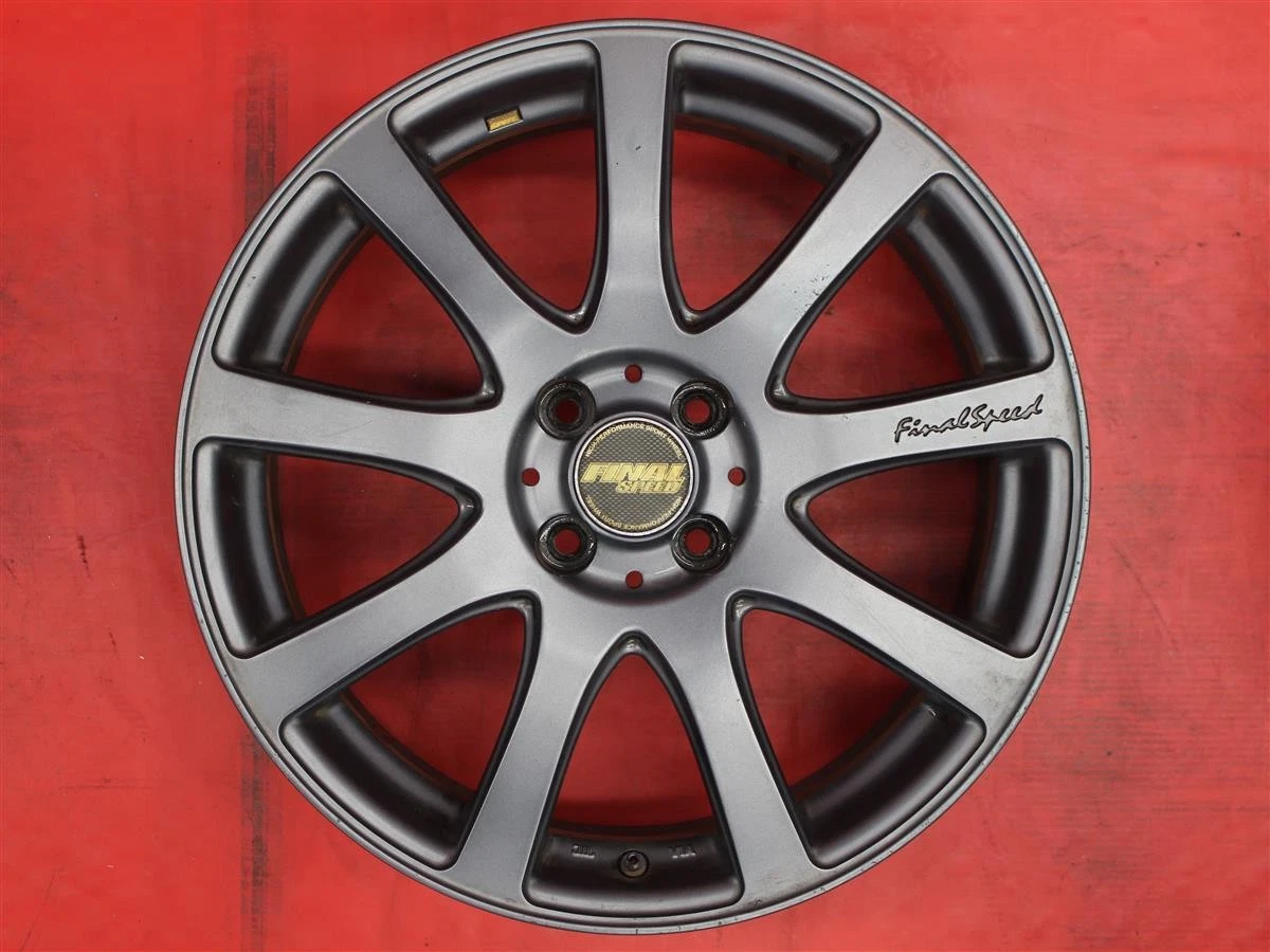 JDM Set of 4 Final Speed Faber9 Aluminum Wheels Used 177J +33 offset No Tires - Image 7