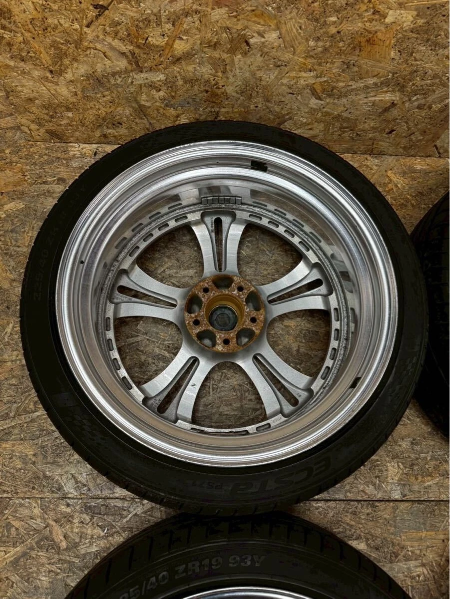 JDM Rare SSR Felini 198.5J+37 PCD114.3 5-hole 5H Cerberus II wheels fo No Tires - Image 7