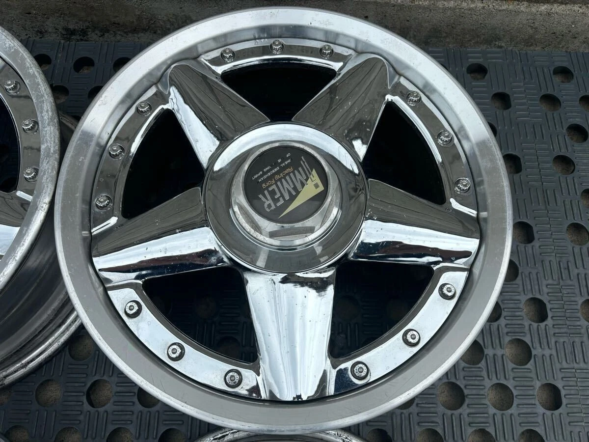 JDM Rare weds IMMER Racing Forg 1515x6.5J +36 PCD 114.3/5H Used 4Book No Tires - Image 4