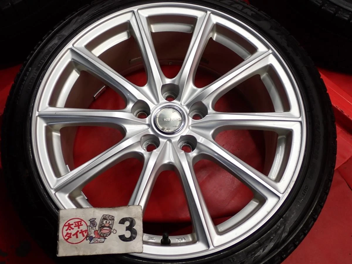 JDM Set of 4 Bridgestone Bridgestone VRX3 10-spoke wheels 225/40R18 88 No Tires - Image 7