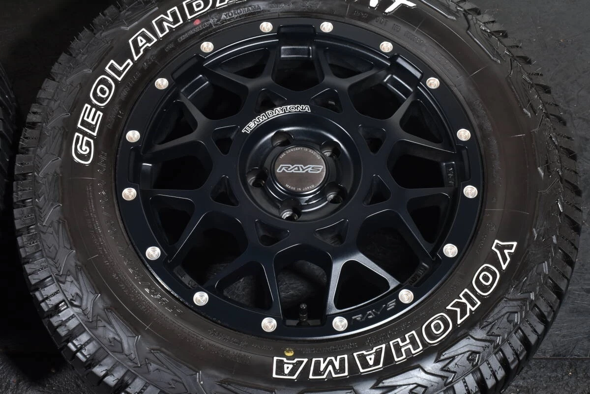 JDM RAYS TEAM DAYTONA M8 17-inch wheels PCD110 7J +35 Yokohama Geoland No Tires - Image 5