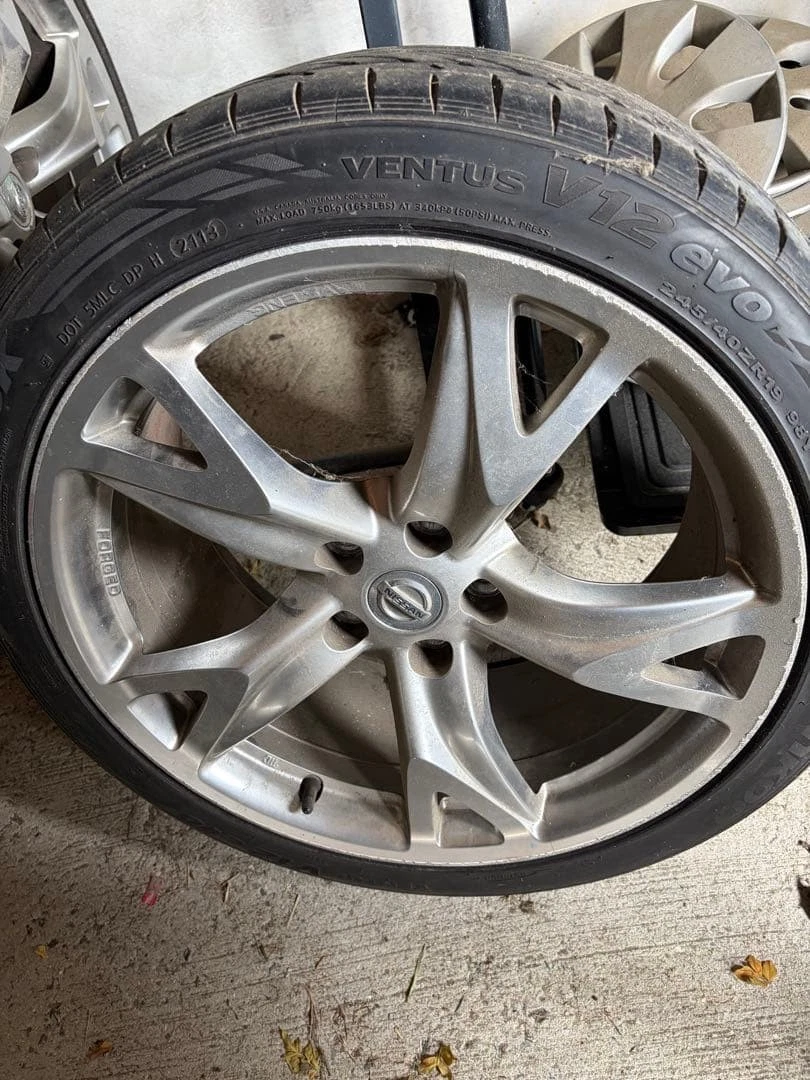 JDM Fairlady Z Z34 genuine wheel set 184Book No Tires - Image 3