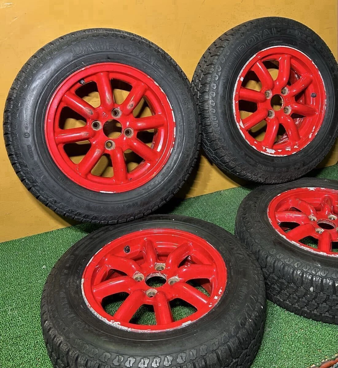 JDM 195/65R14 90T M+S UNIROYAL rallye MS-PLUS T BR146.0J +40 PCD:1004H No Tires - Image 3