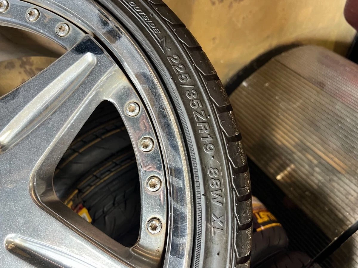 JDM 19-inch rare WORK workLS406 wheels 8J +35/10J +45/pcd114.3F 225/35 No Tires - Image 6