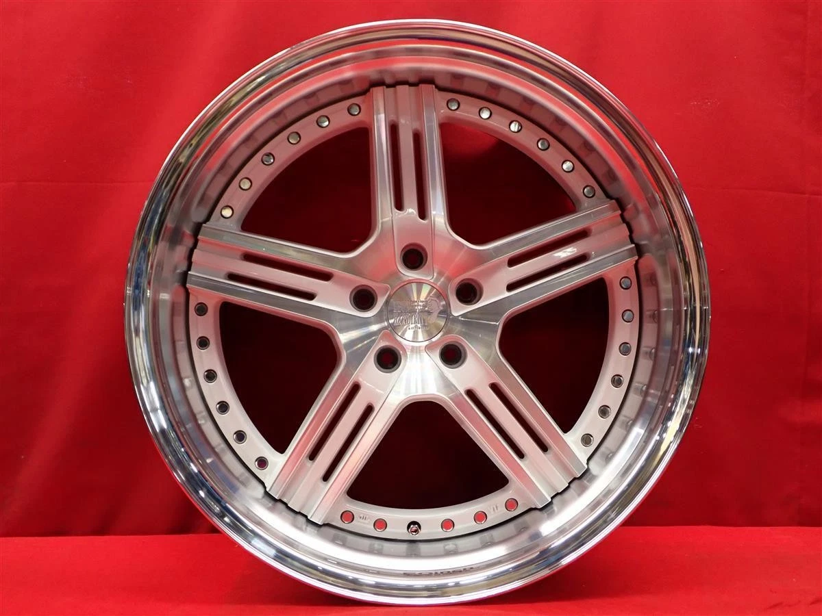 JDM LEON HARDIRITT Rasen 4Wheels no tires 20x9.5+27 10.5+25 5x114.3 Front BBKF - Image 6
