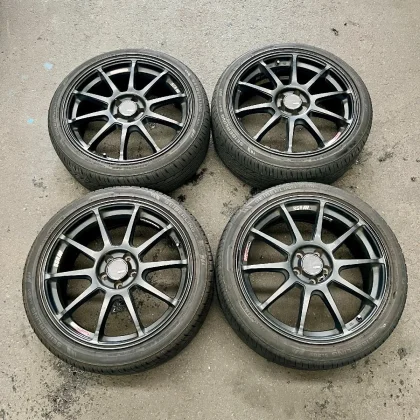 JDM Set of 4 aftermarket wheels with tires: TANABE SSR GTV02 Tanabe ma No Tires