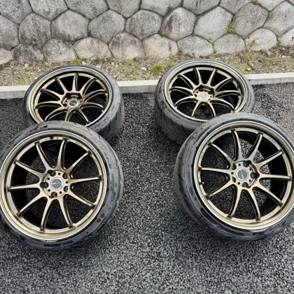 JDM WORK EMOTION ZR10 19-inch 9.5j+23 wheels Shiba Tire R23 245/35/r19 No Tires