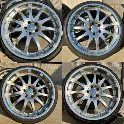 JDM Carlson 1/11 20-inch 8.5j+40 9.5j+40 Rare Deep Rim PCD114 Celsior No Tires