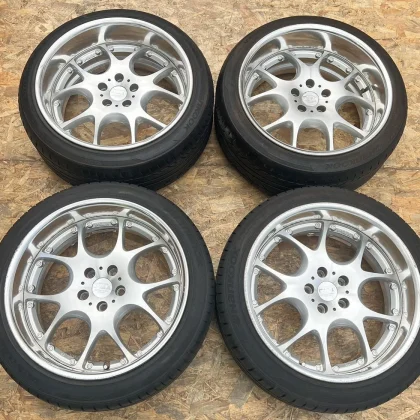 JDM Rare PIAA 199.5J+20 10J+21 PCD114.3 5-lug 5H deep rims discontinue No Tires