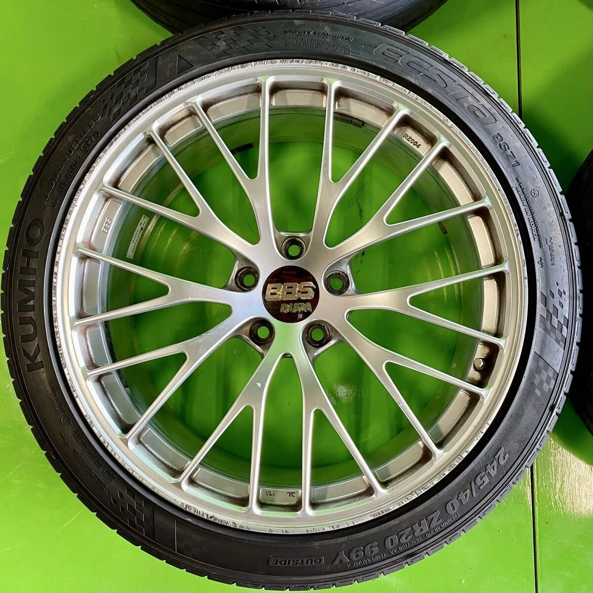 JDM NGT012 BBS Genuine Dura RZ004/RZ005 Wheels 20x8.5J +28 20x9.5J +40 No Tires - Image 3