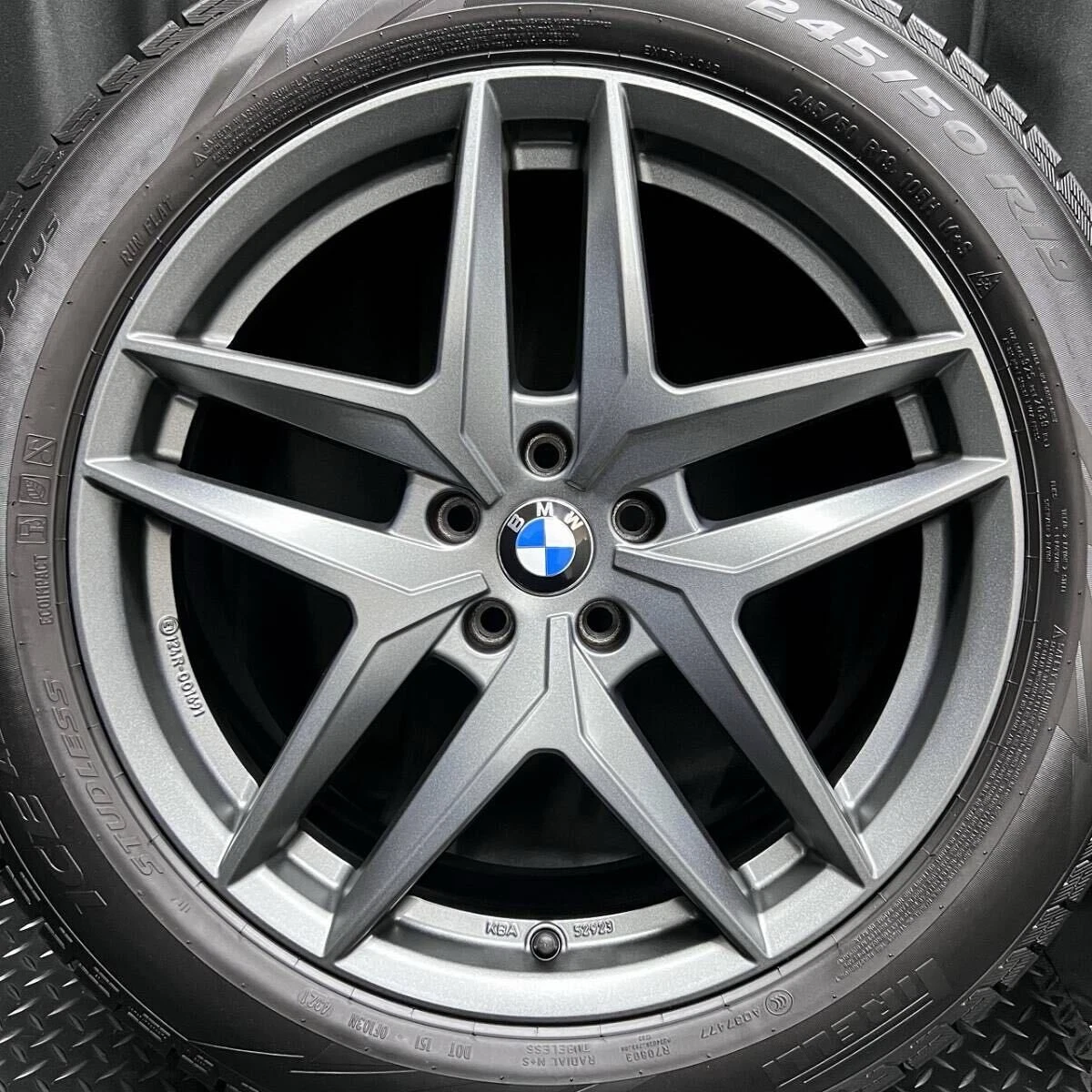 JDM 9-9.5mm offset BMW wheels & 245/50R19 Pirelli run-flat studless ti No Tires - Image 6