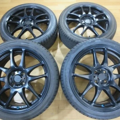 JDM Amazing WORK emotion kiwami Kiwami wheels and tires 4Book 4H-100 1 No Tires