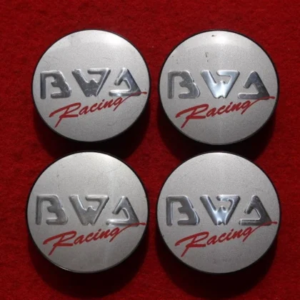 JDM 4 BWA Racing Aftermarket Used Wheel Center Caps Center Covers Embl No Tires