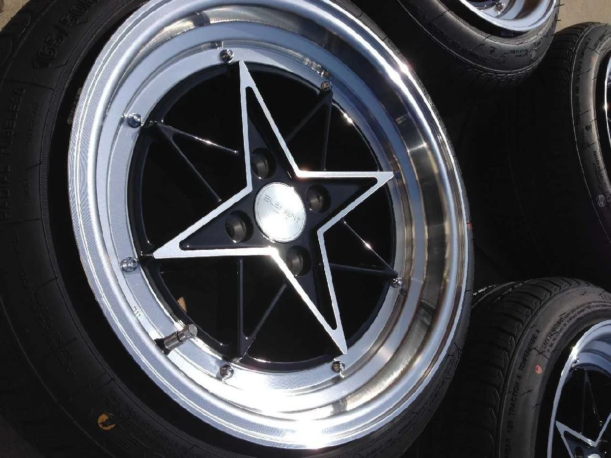 JDM Undriven L805 tires 15-inch 4-pack set 15x8J 4H PCD100 OFF+25 165/ No Tires - Image 3