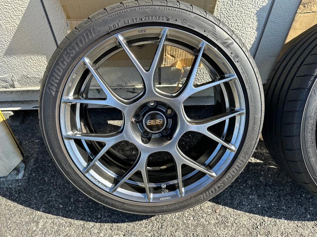 JDM BBS 18 Diamond Black Wheel Set No Tires
