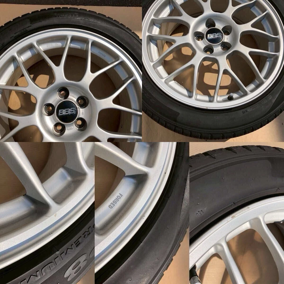 JDM Tube i250649-36 Rare Item Subaru Genuine BBS RG345 Aluminum Wheels No Tires - Image 9