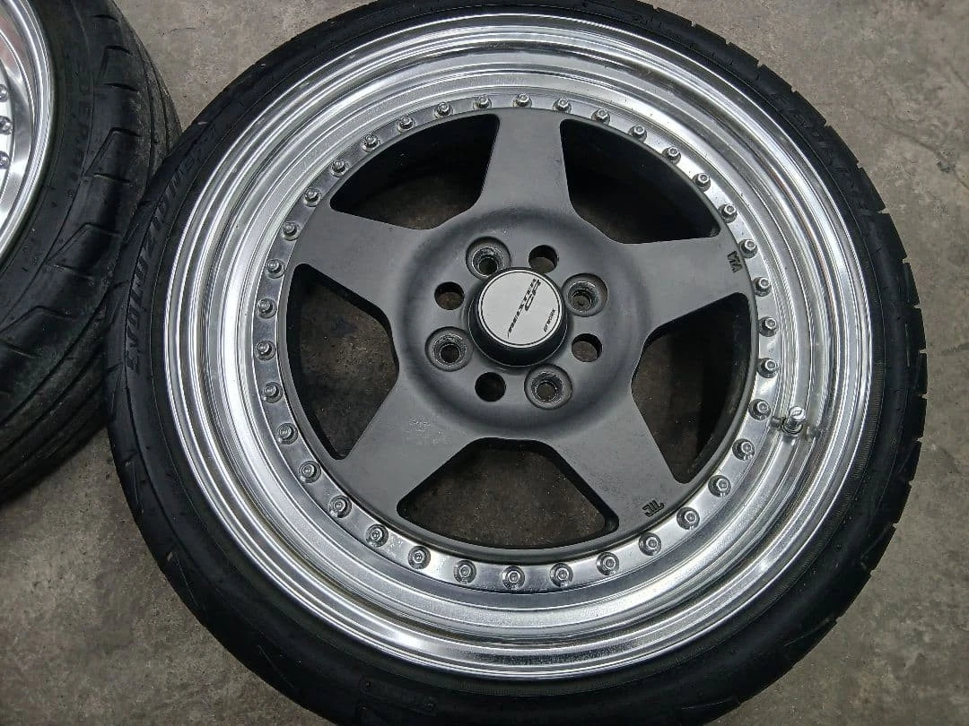 JDM Work Meister CR01 16-inch 4-hole PCD100 5.5J +26 No Tires - Image 4